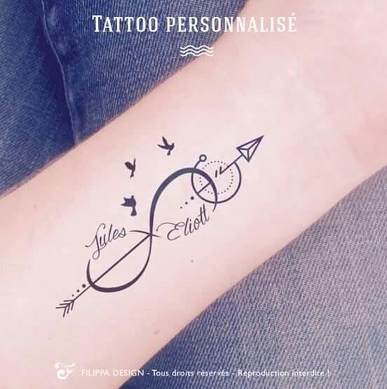 Tatuajes de infinitos-con-nombre 🥇 MrTatuajes.com