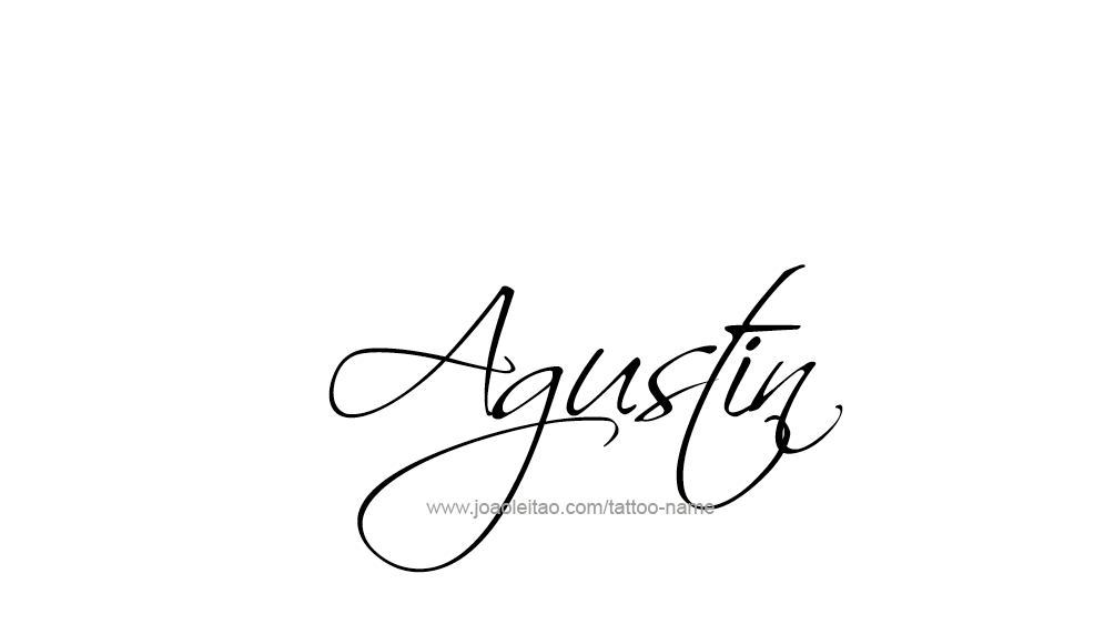 Tatuajes de nombres agustin Tatuajes de nombres agustin
