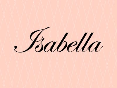 Tatuajes de nombres isabella
